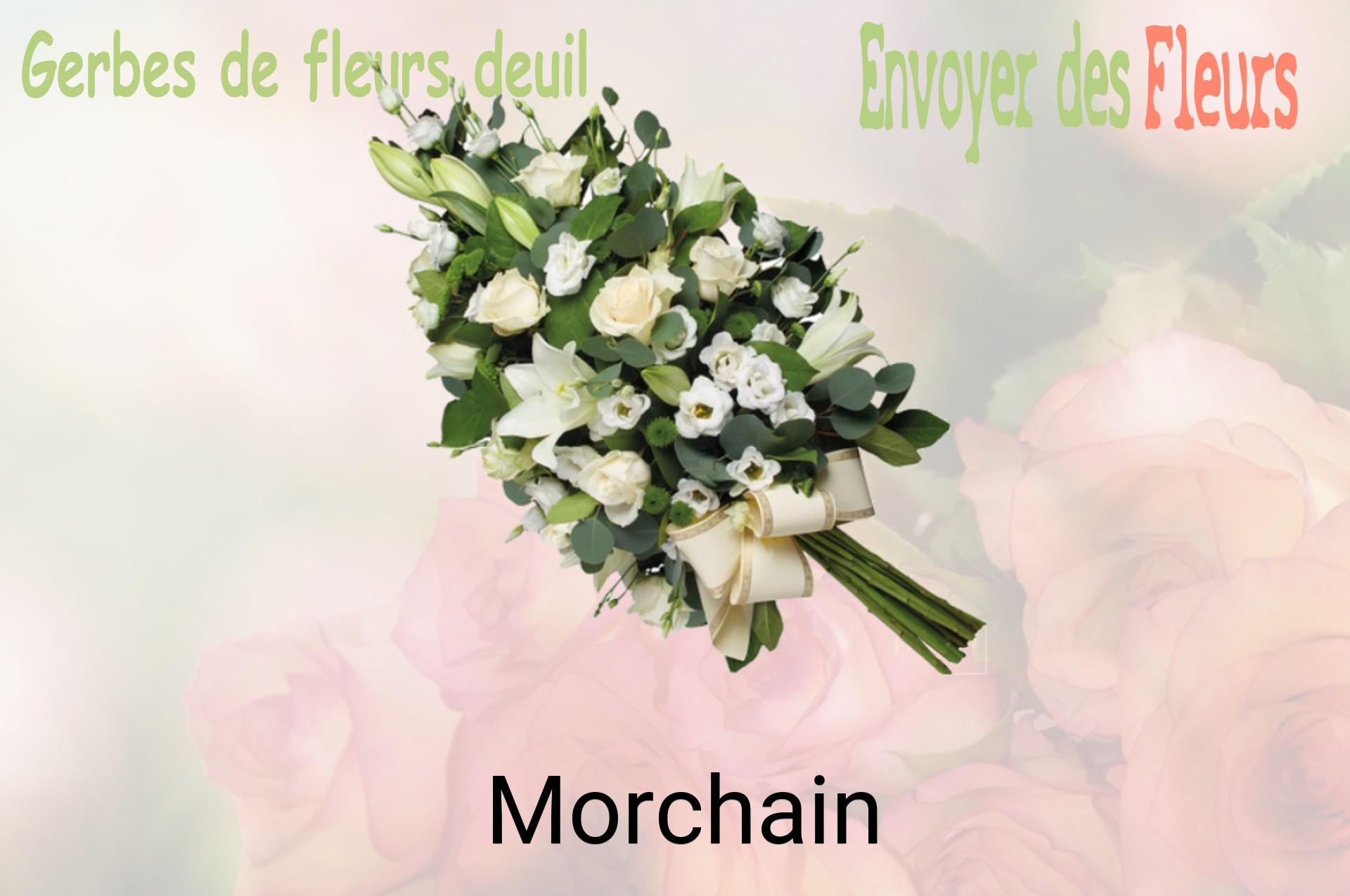 Gerbe de fleurs de deuil livrée à Morchain